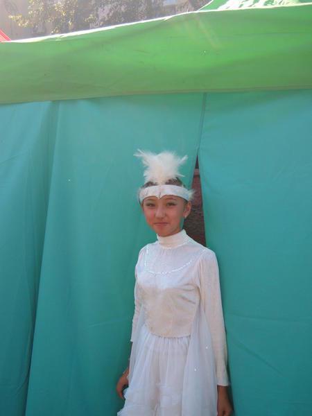 Kazakhstan! Local girl in costume
