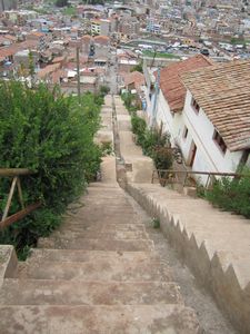 steps up to the moutain