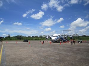 landing at puerto maldanado airport