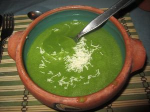 delicious spinach soup