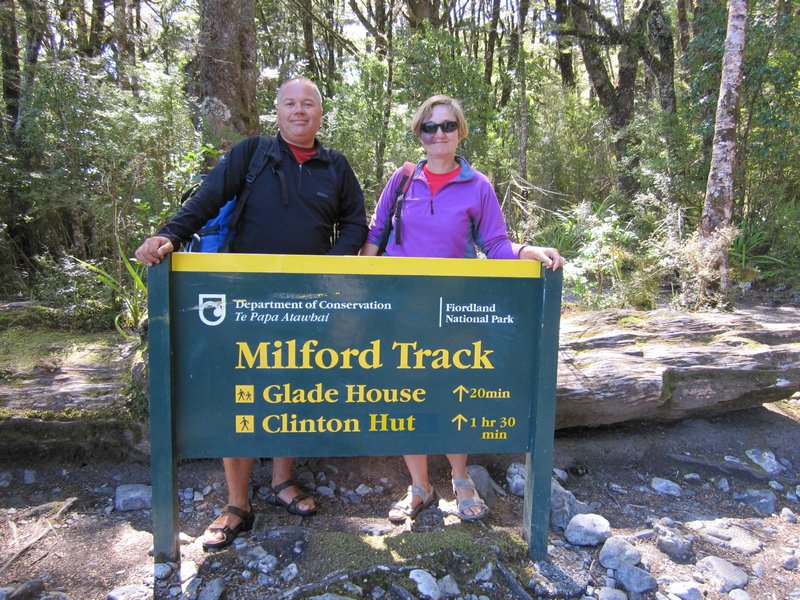 Start of the Milford Track (MT)