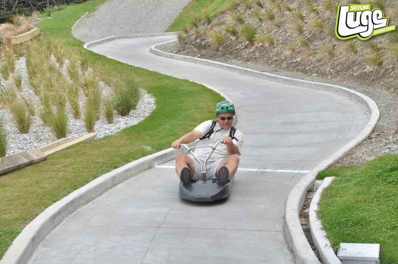 Peter looking professional on the Luge