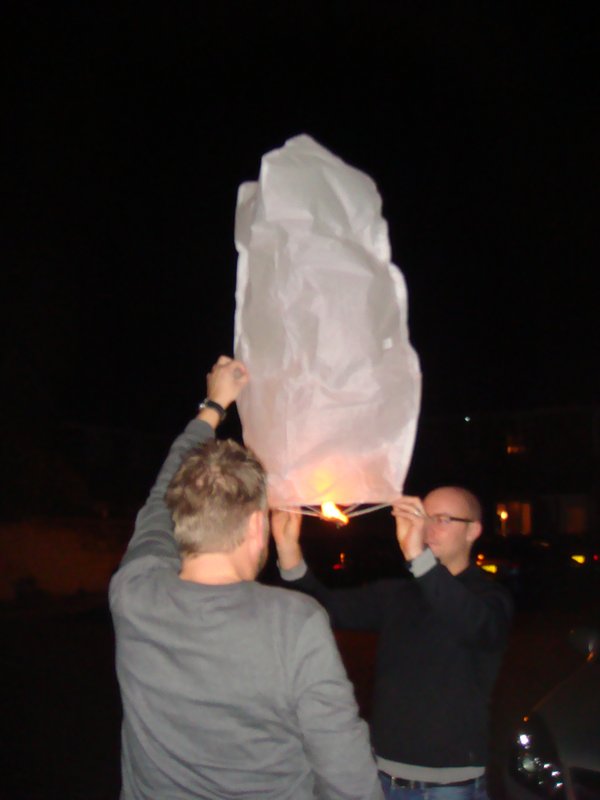 Well the lantern took off eventually!