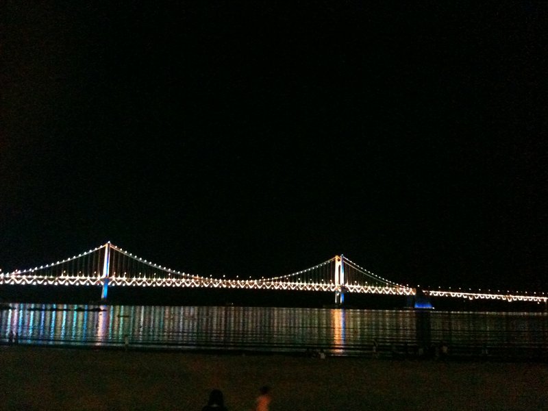 Busan Bridge at Night