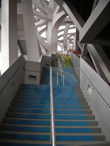 The stair way to the Birds Nest