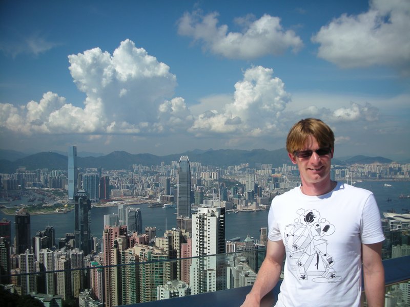 At the peak in Hong Kong