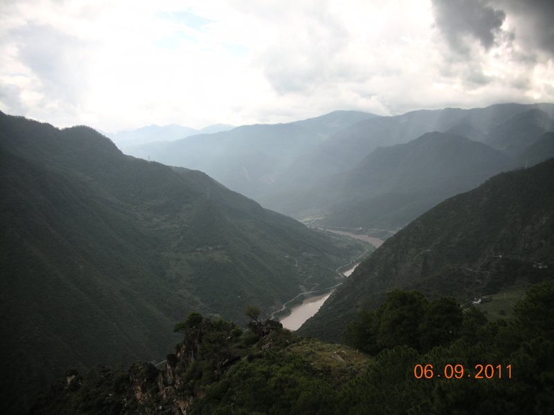 The view just after Naxi Guest house