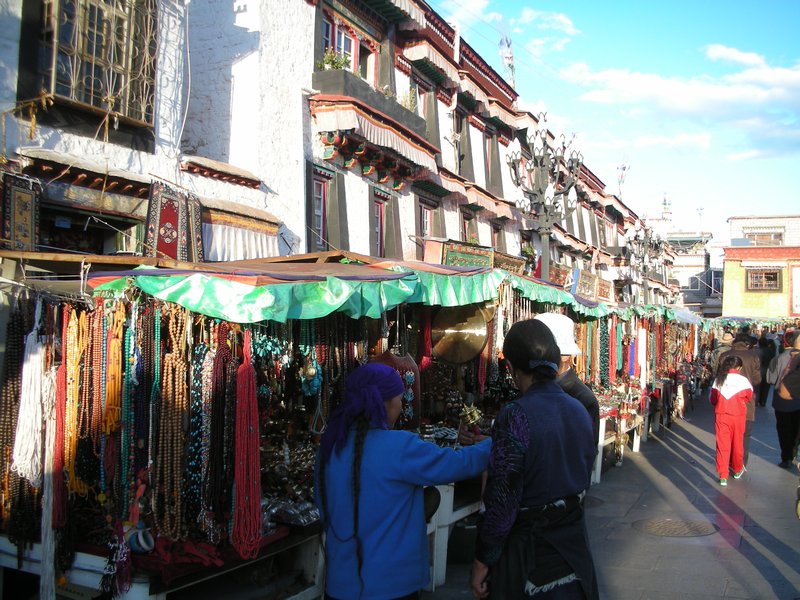 Lhasa - The ever busy market area