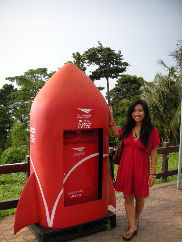 Koh Chang - Mama and a funky post box