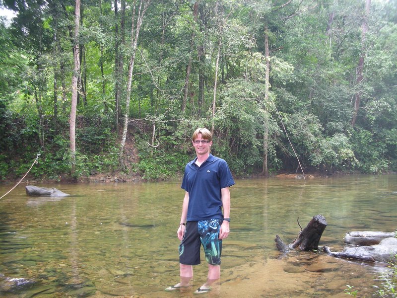 Koh Chang - Me at the river before the waterfall