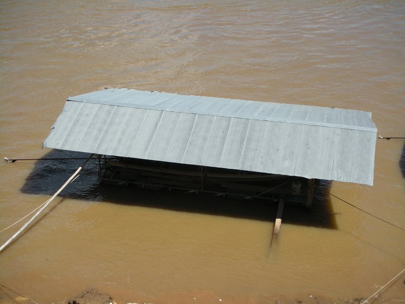 Mekong River - It was quite hight at this pont!