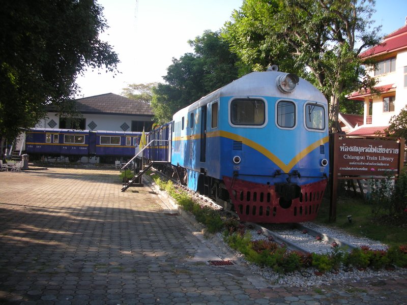 Chiang Rai - Good use of an old train!