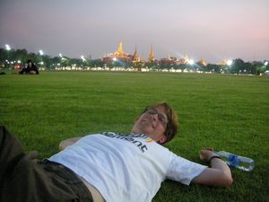 Bangkok - Me outside the Grand Palace