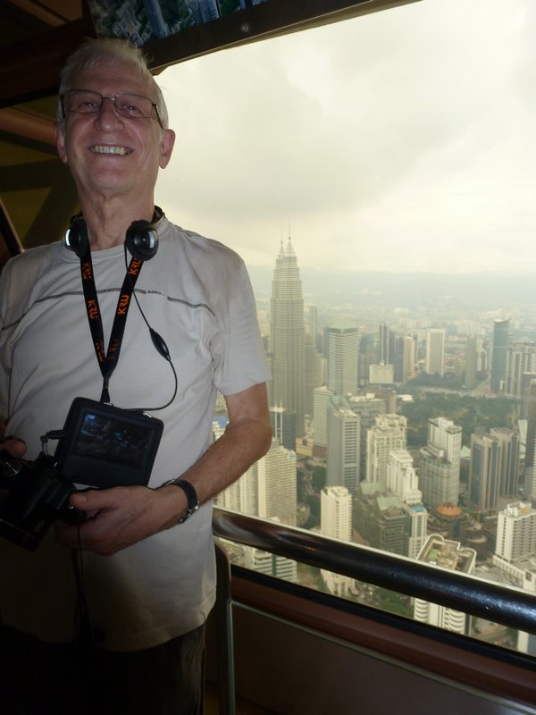 KL - Dad at the top of the KL Tower