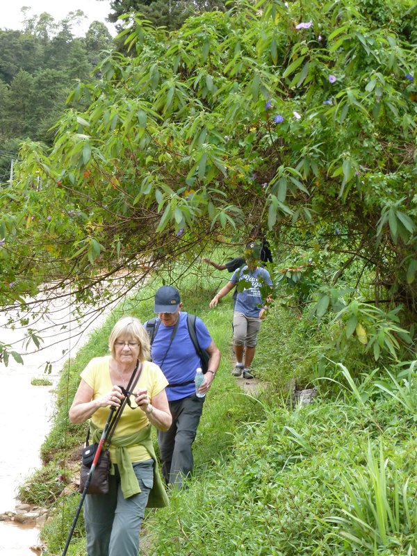Cameron Highlands - Mum and Dad trekking to the water falls