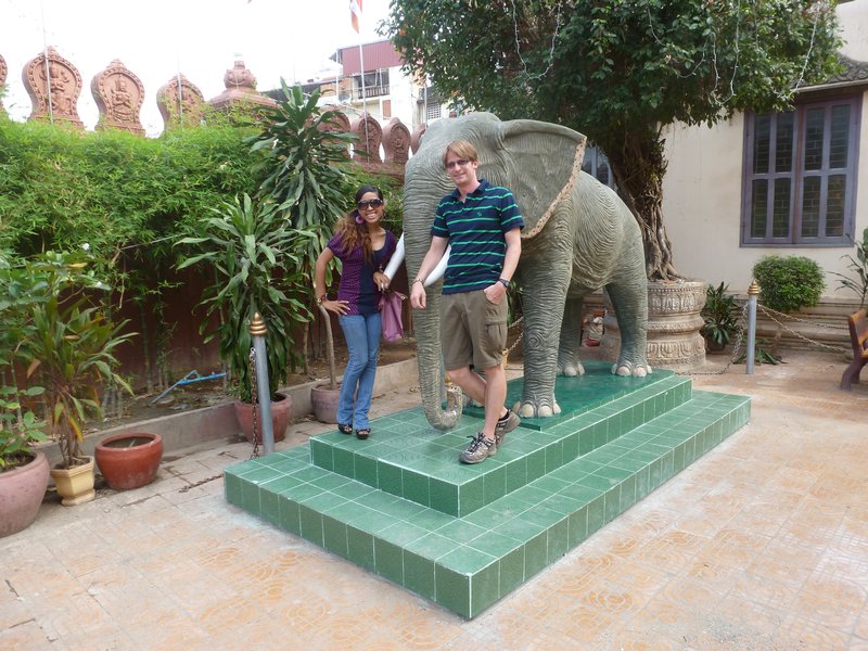 Phnom Penh - Orn, me and an Elephant