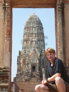 Ayutthaya - It looks like a picture in the back ground