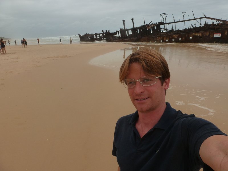 Fraser Island - Me and the wreck
