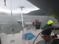 Whitsundays - The Captain facing the elements