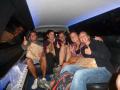 Taupo - Some of the crew in the Limo after the Skydive
