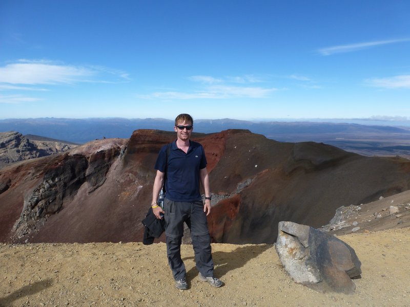 Tongariro National Park - Just 11km to go but what amazing colours in the rocks