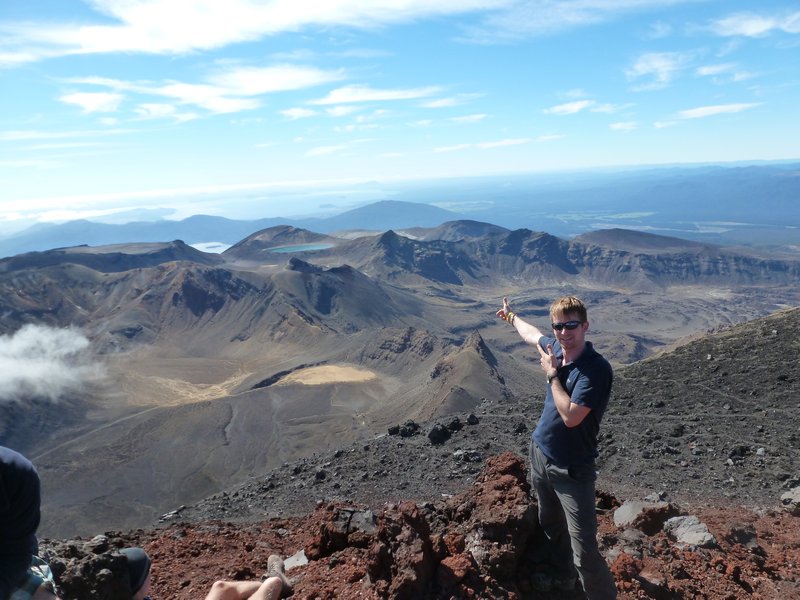 Tongariro National Park - Me at the top of Mt Doom
