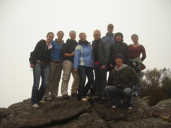 the group at Mount Abrupt