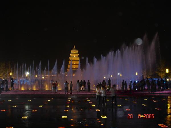 Fountain fun in Xian