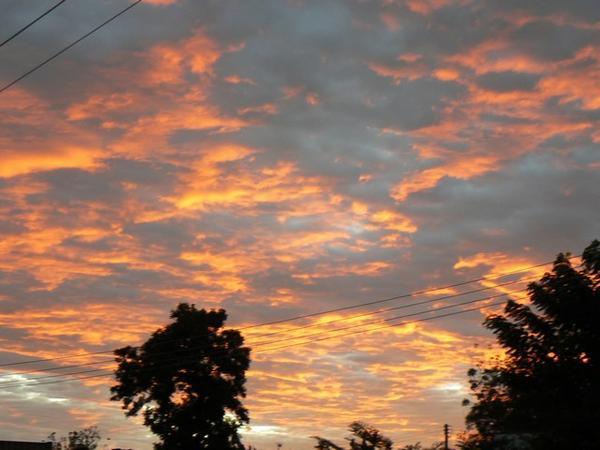 The kenyan sky at dusk