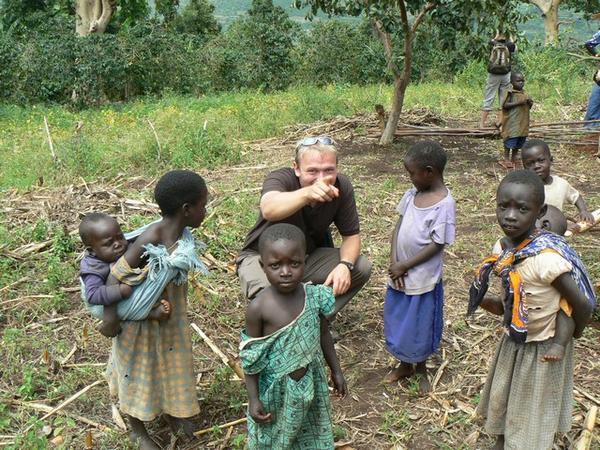 Me with some kids at Mt Elgon