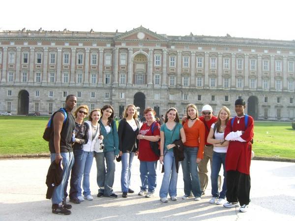 Small Group in front of Palace