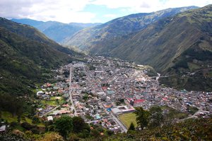 Baños view from my hike