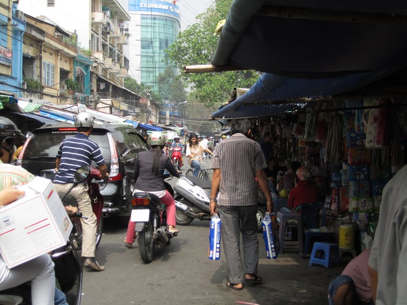 Market street in Saigon