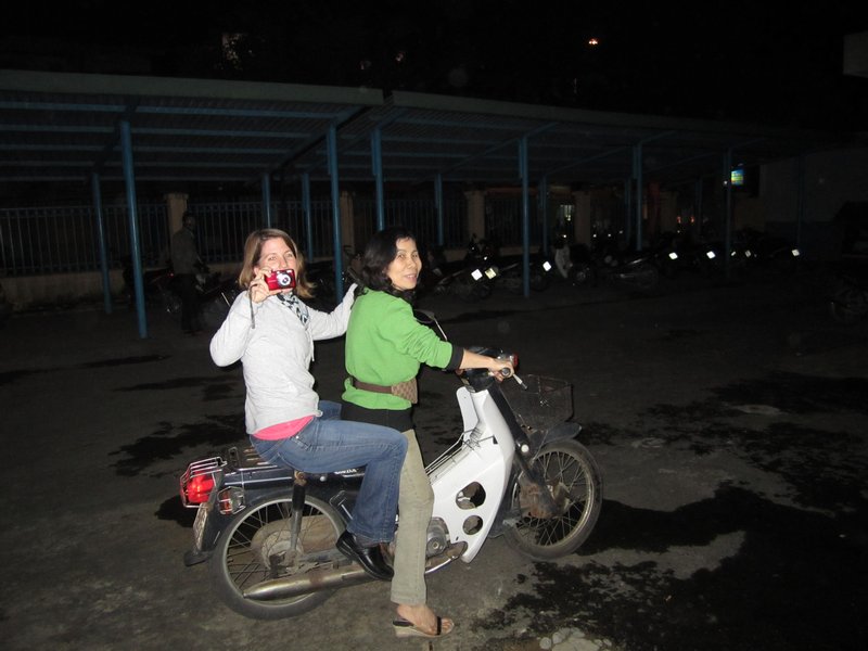 Margot's 1st Viet motor bike ride