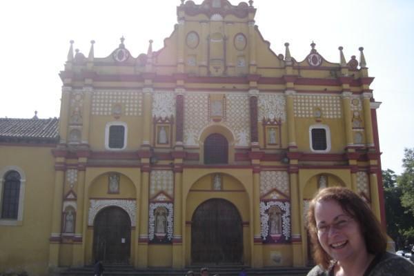 Lou in front of San Christobal Church