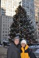 Pete & Bernie at the iconic Rockefeller Center Christmas after the snow blizzard.
