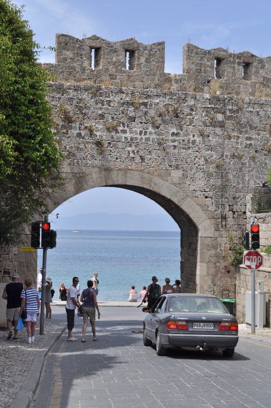Rhodes, old city walls