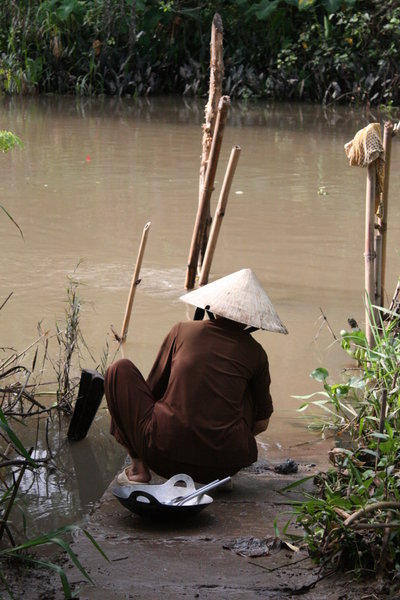 Opvask i Mekong