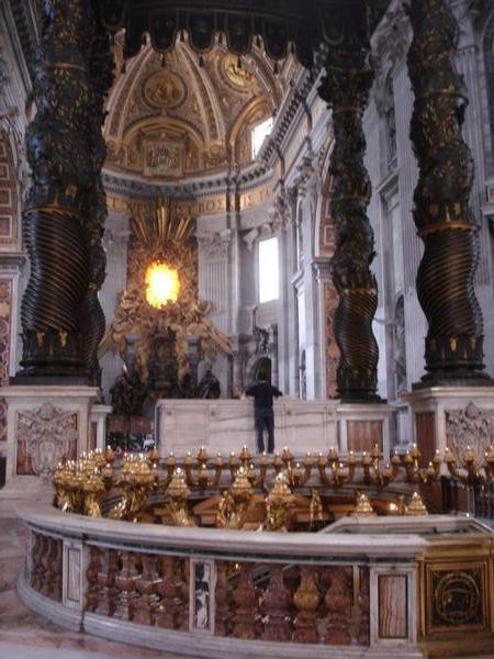 Inside St. Peter's Basillica