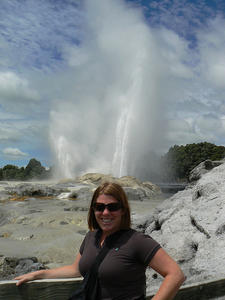 Kate with the Geyser