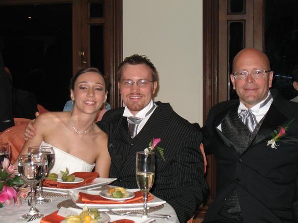 Bride, Groom and father of the Groom