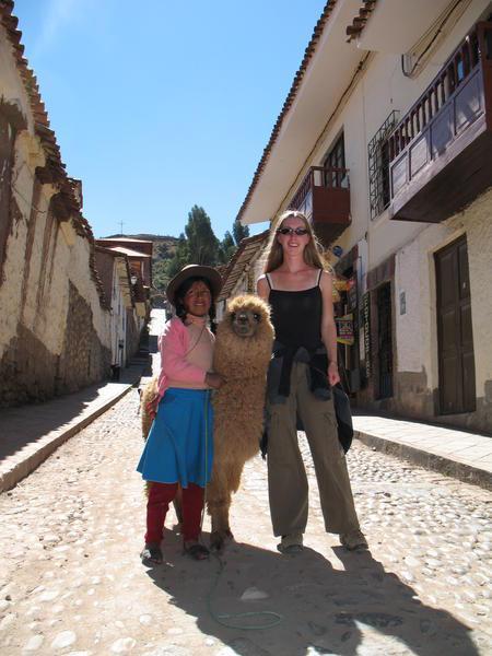 Cuzco Child and Alpaca