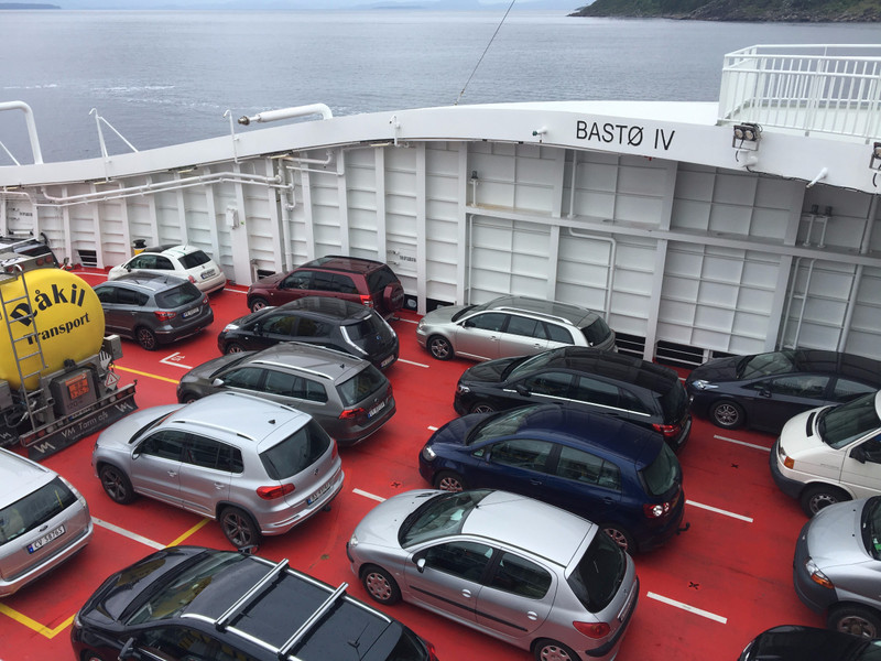 Tucked into the Car Ferry