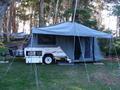 Camper-trailer set up