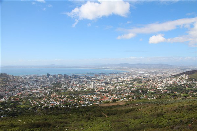 Capetown from lower cable car station