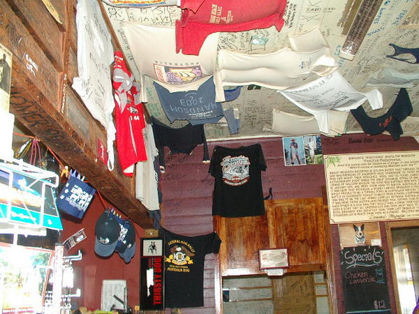 Kynuna Pub ceiling