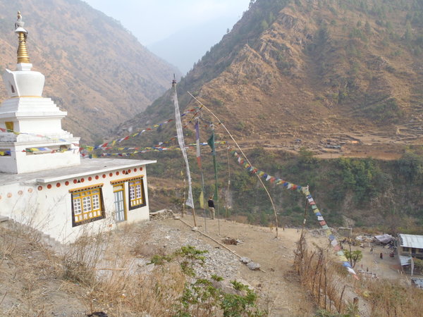 Shrine in mountains