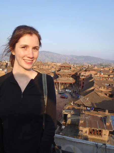 Me and the view over Bhaktapur.