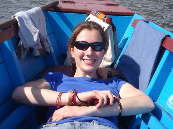 Me relaxing in the boat!