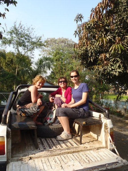 Me, Jen and Emily on the jeep.